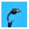 Tungsten Bead Head Zebra Midge Black