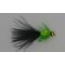 Short Shank Black & Green Leadhead
