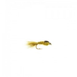 Gold Ribbed Hares Ear Olive